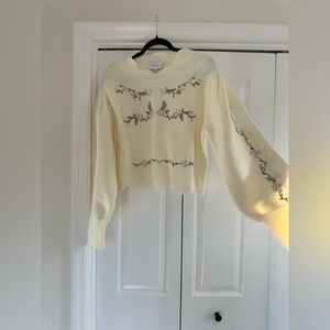 Floral sweater sweater